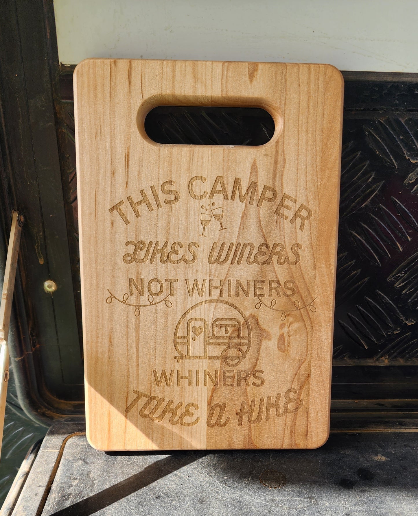 Camper Cutting Board, Winers not Whiners Funny Cheese Board, RV Cutting Board, Camping Gear, RV Accessories