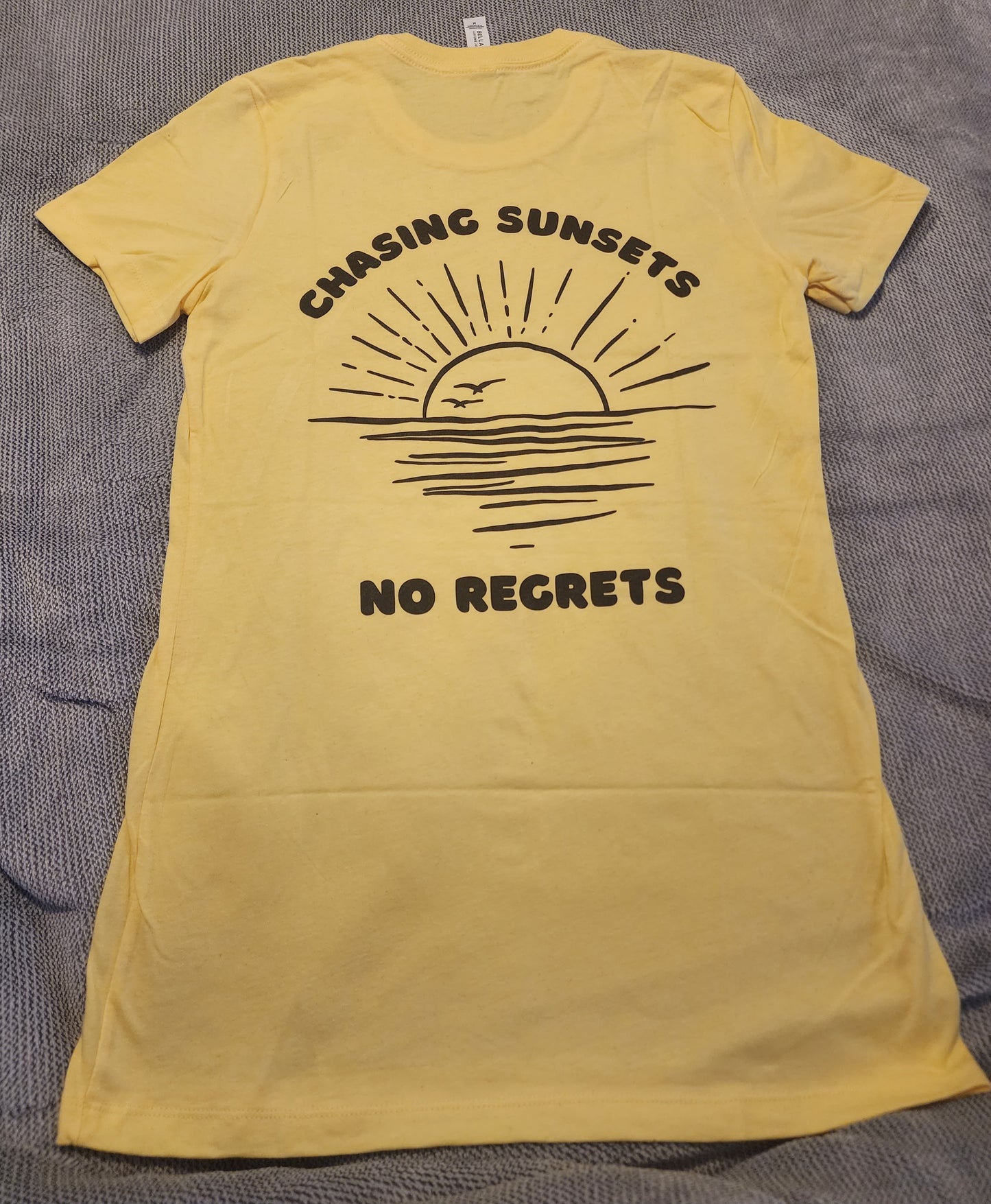 Chasing Sunsets No Regrets Tshirt, Sunset Tee, Summer Tshirt, Summer Clothing, Vacation Shirt, Summer Apparel, Gift for Her