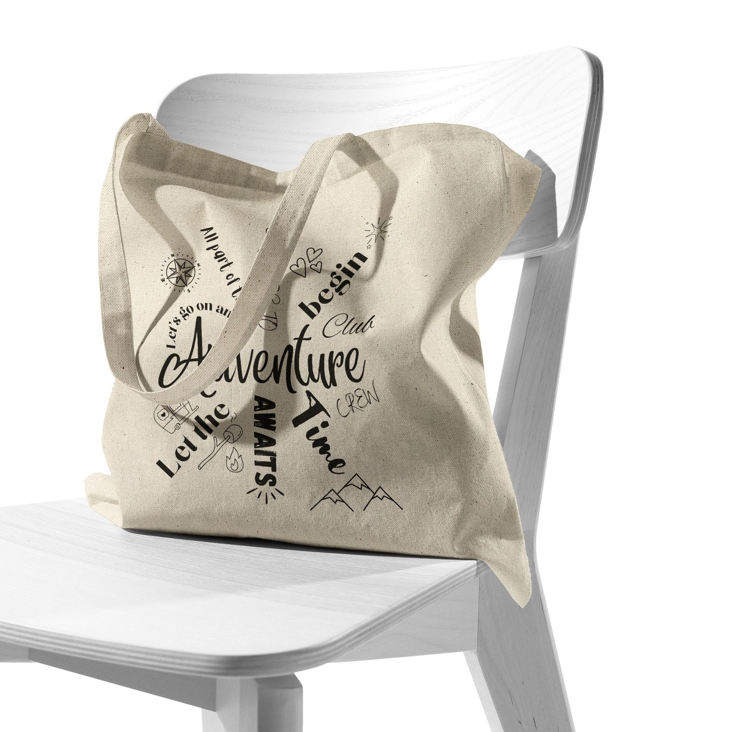 Adventure Tote Bag, Travel Bag, Camping Bag, Reusable Grocery Bag, RV Accessories, Camping Gear, Beach Bag