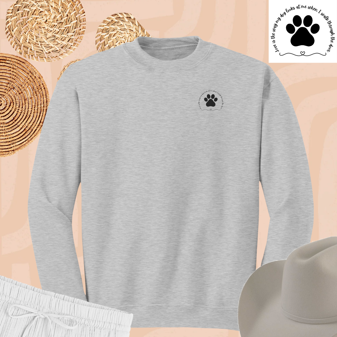 Dog Mom Sweatshirt, Minimalist Dog Lover Sweater, Animal Lover Sweatshirt, Paw Sweatshirt, Dog Mama Sweater, Dog Mom Gift, Pet Lover Gift