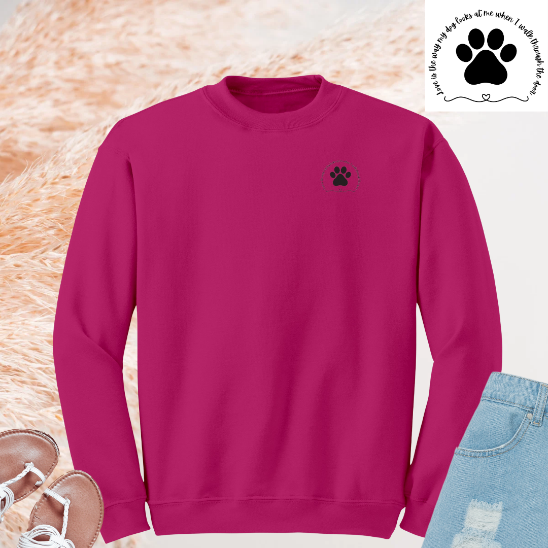Dog Mom Sweatshirt, Minimalist Dog Lover Sweater, Animal Lover Sweatshirt, Paw Sweatshirt, Dog Mama Sweater, Dog Mom Gift, Pet Lover Gift