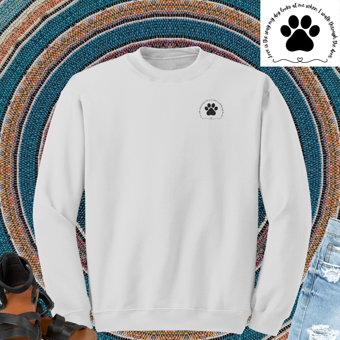 Dog Mom Sweatshirt, Minimalist Dog Lover Sweater, Animal Lover Sweatshirt, Paw Sweatshirt, Dog Mama Sweater, Dog Mom Gift, Pet Lover Gift