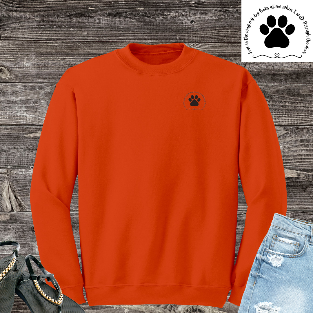 Dog Mom Sweatshirt, Minimalist Dog Lover Sweater, Animal Lover Sweatshirt, Paw Sweatshirt, Dog Mama Sweater, Dog Mom Gift, Pet Lover Gift