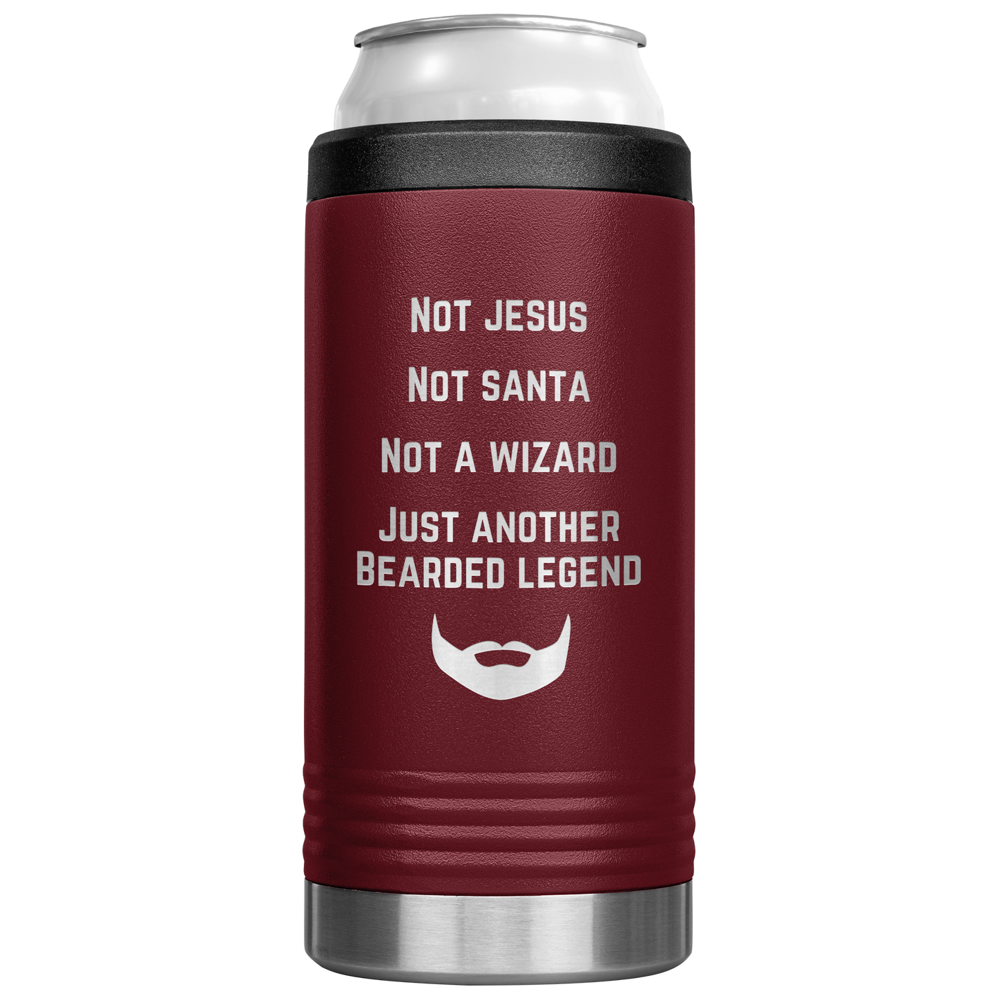 Beard_Can_Cooler_Beer_Cooler_Gift_for__12oz_Koozie_Main_Maroon_Mockup.png