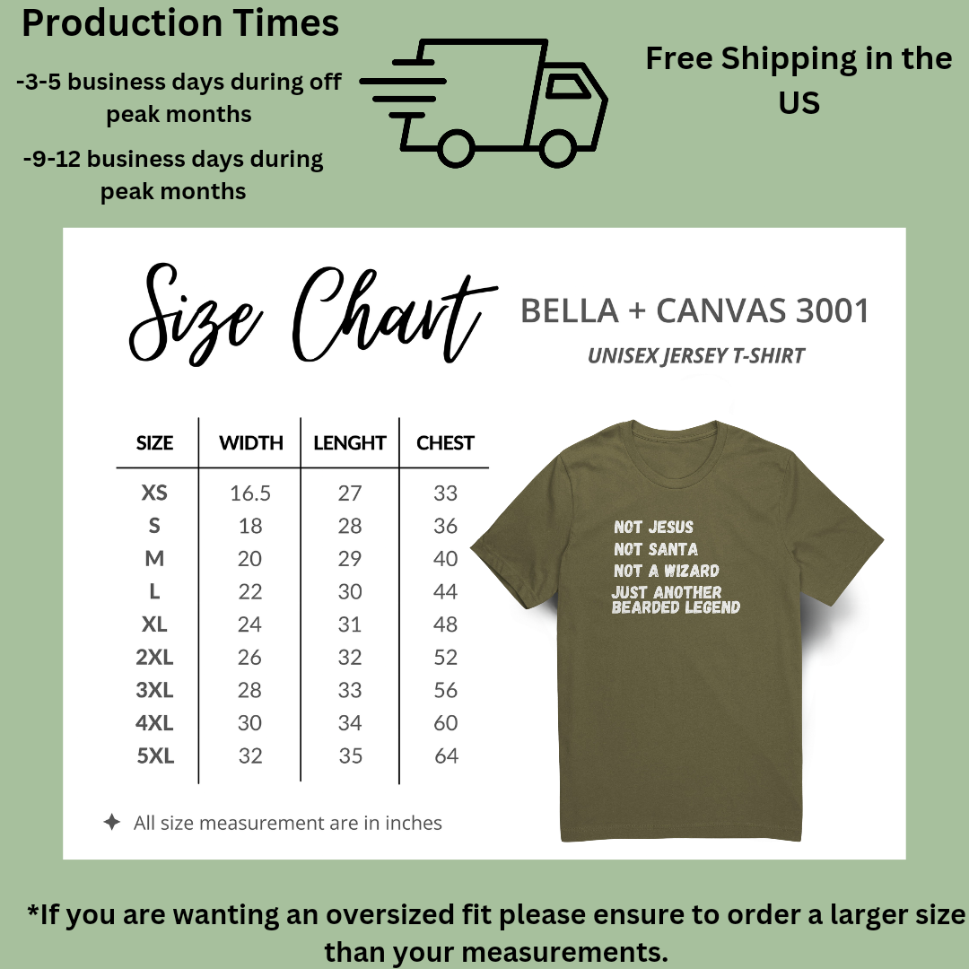 Funny Men's Beard Shirt, Bearded Legend Tshirt, Gift for Bearded Man, Father's Day Gift, Bearded Dad Gift