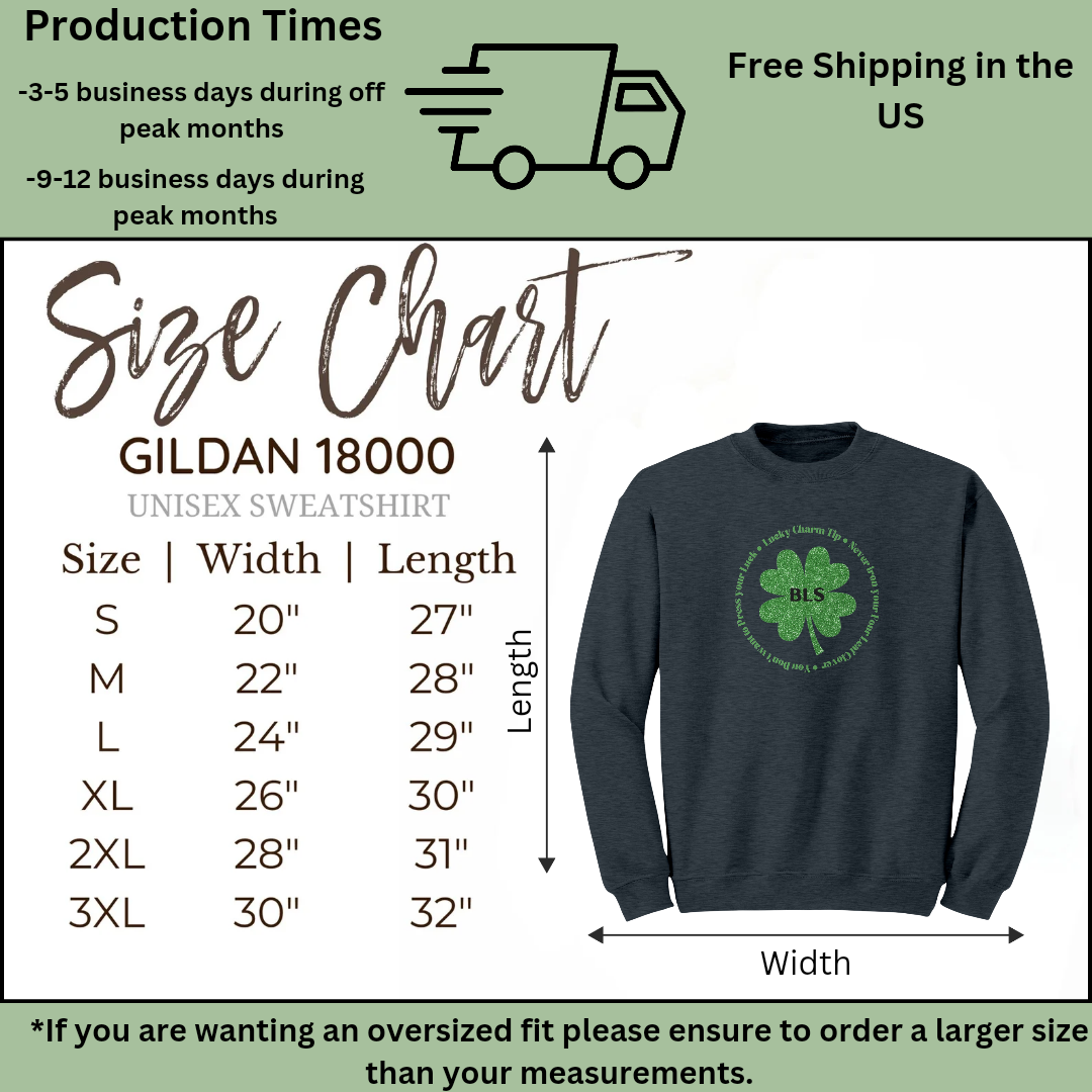 Funny Four Leaf Clover Sweatshirt, Lucky Charm Clover Sweater, St Patrick's Day Sweatshirt, Personalized Clover Shirt, St Paddy's Day Irish Sweater