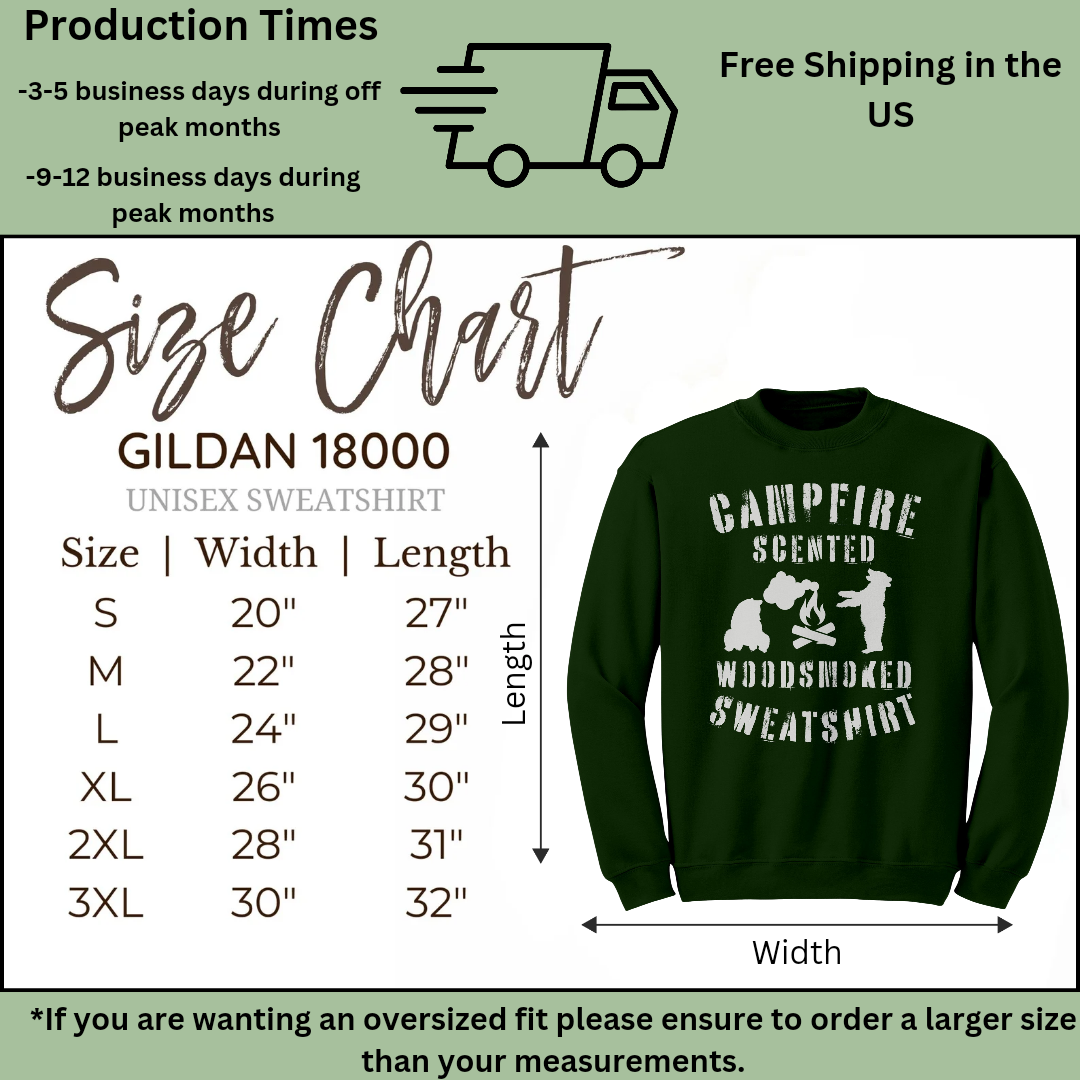 Campfire Sweatshirt, Funny Bear Camping Sweatshirt, Camp Sweater, Unisex Crewneck Sweatshirt, Hiking Shirt, Gift for Campers