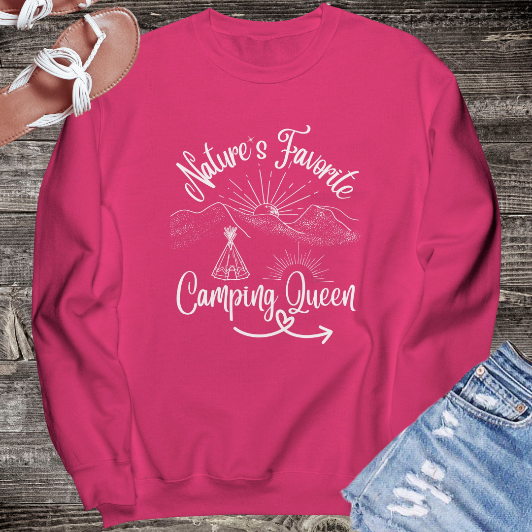 Nature Lover Camping Crewneck Sweatshirt, Adventure Travel Sweater, Road Trip Shirt, Gift for Campers