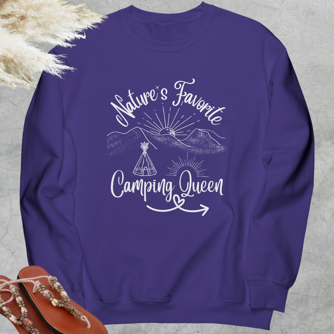 Nature Lover Camping Crewneck Sweatshirt, Adventure Travel Sweater, Road Trip Shirt, Gift for Campers