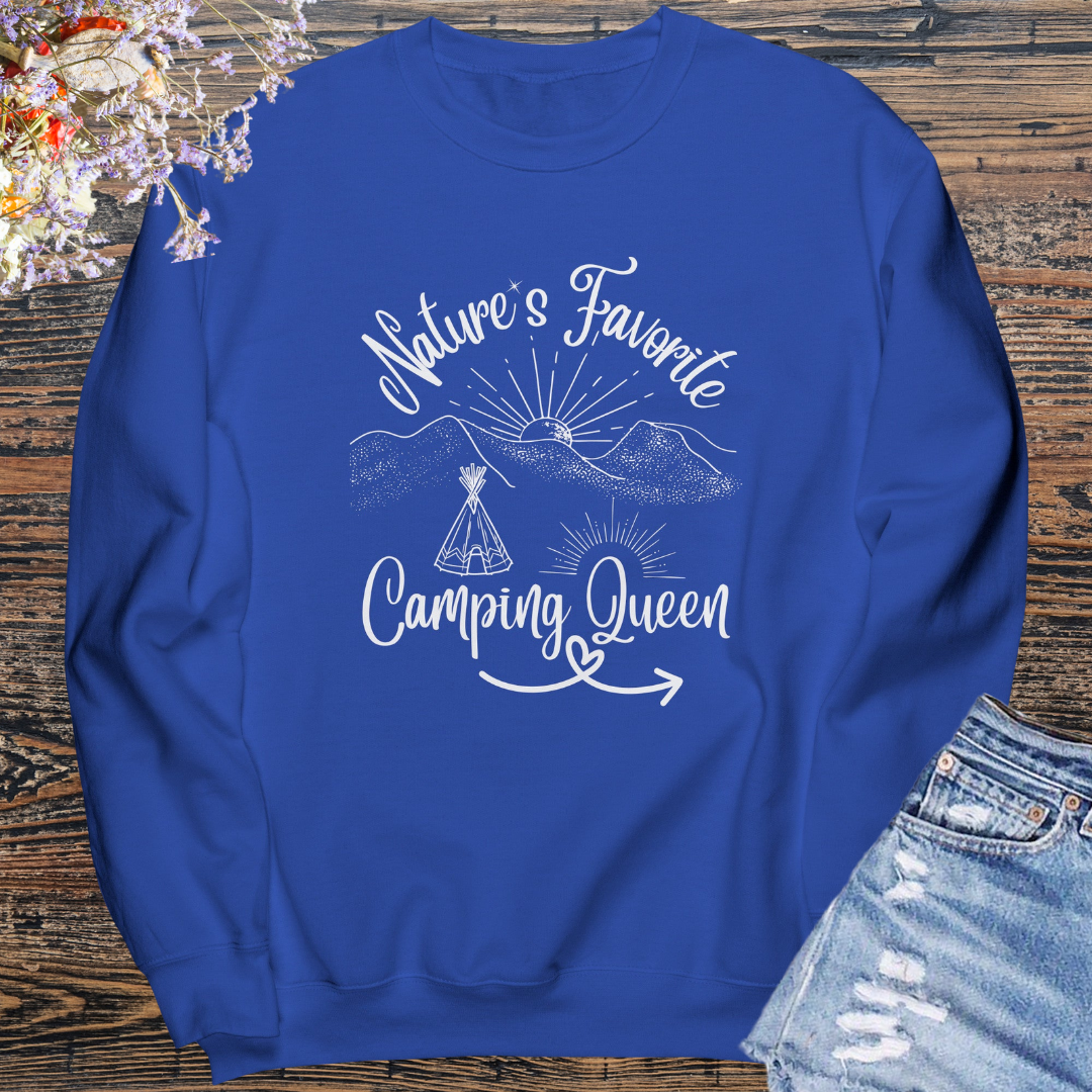 Nature Lover Camping Crewneck Sweatshirt, Adventure Travel Sweater, Road Trip Shirt, Gift for Campers