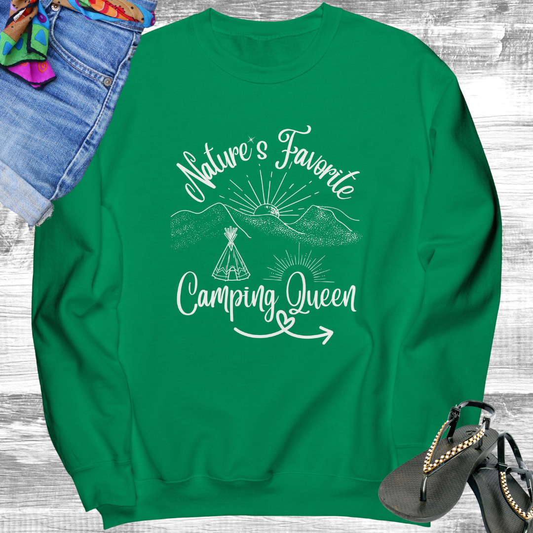 Nature Lover Camping Crewneck Sweatshirt, Adventure Travel Sweater, Road Trip Shirt, Gift for Campers