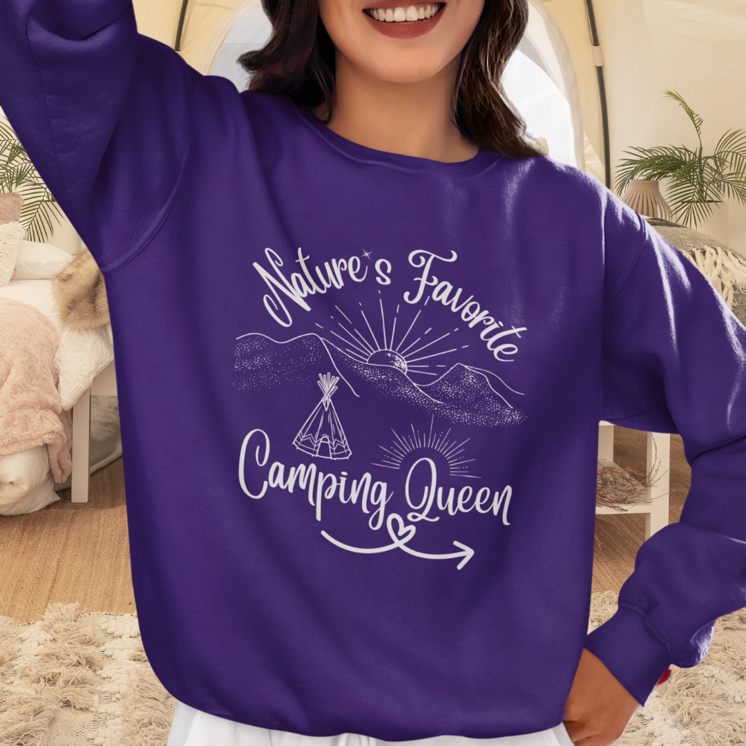 Nature Lover Camping Crewneck Sweatshirt, Adventure Travel Sweater, Road Trip Shirt, Gift for Campers