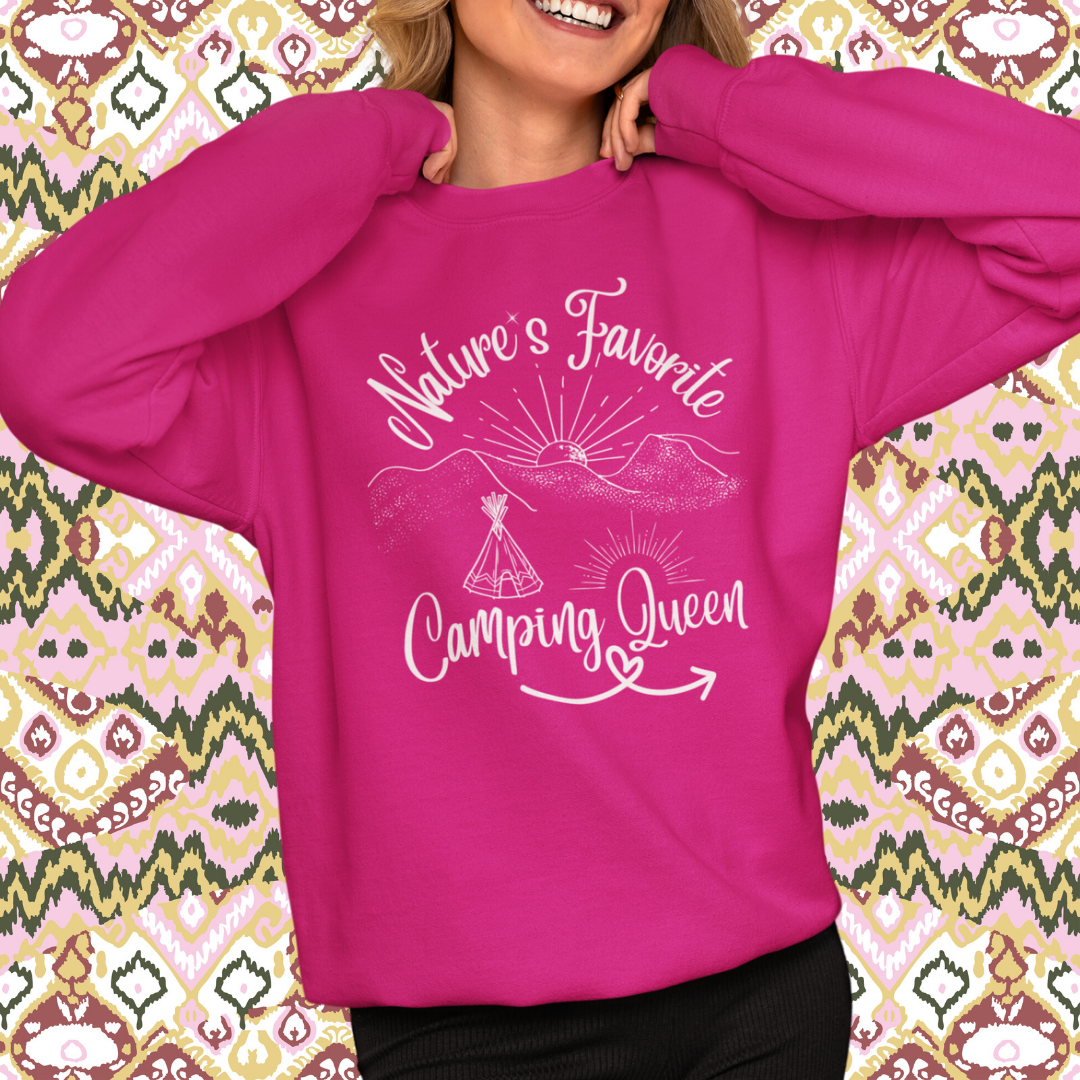 Nature Lover Camping Crewneck Sweatshirt, Adventure Travel Sweater, Road Trip Shirt, Gift for Campers
