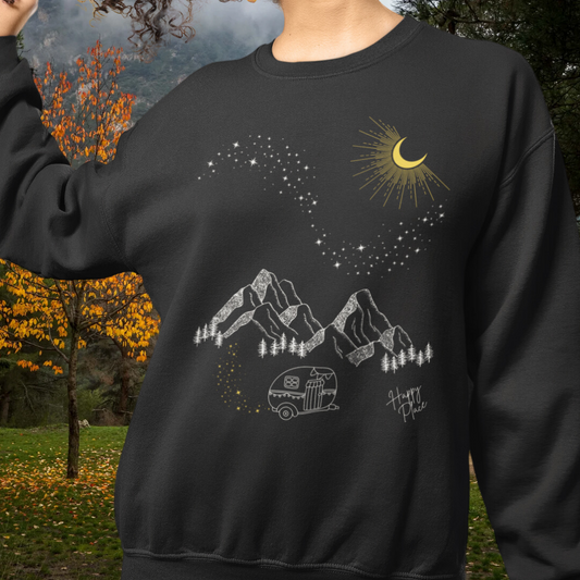 Solar Eclipse Retro Vintage Sweatshirt, Adventure Sweatshirt, Road Trip Shirt, Nature Lover Gift
