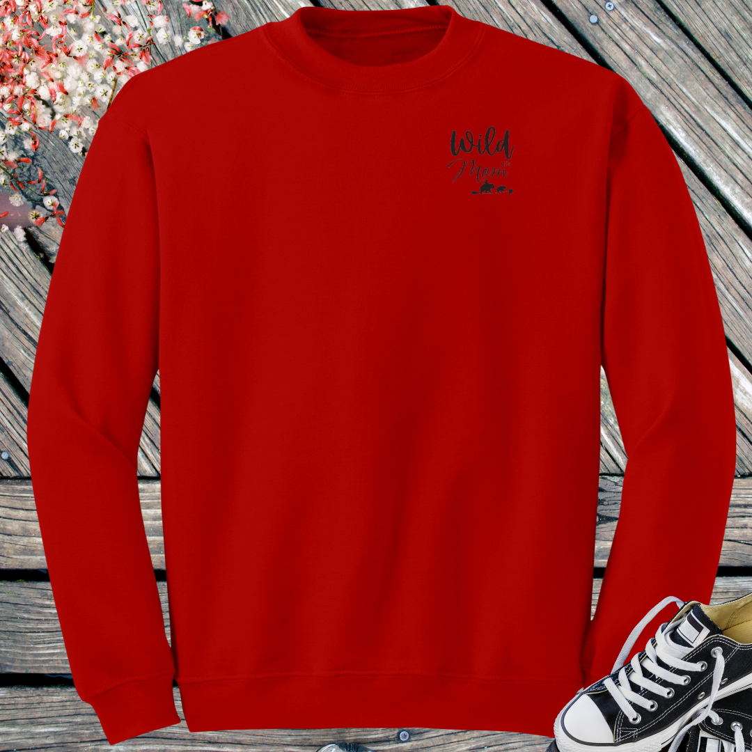 Custom Wild Mom Life Sweatshirt, Minimalist Mom Life Crewneck Sweater, Mom Shirt, Mother's Day Gift, Gift for Mom