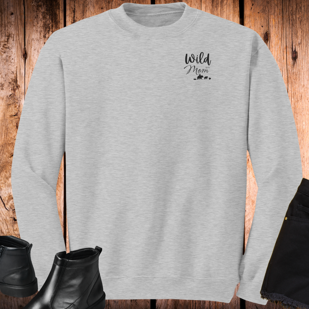 Custom Wild Mom Life Sweatshirt, Minimalist Mom Life Crewneck Sweater, Mom Shirt, Mother's Day Gift, Gift for Mom