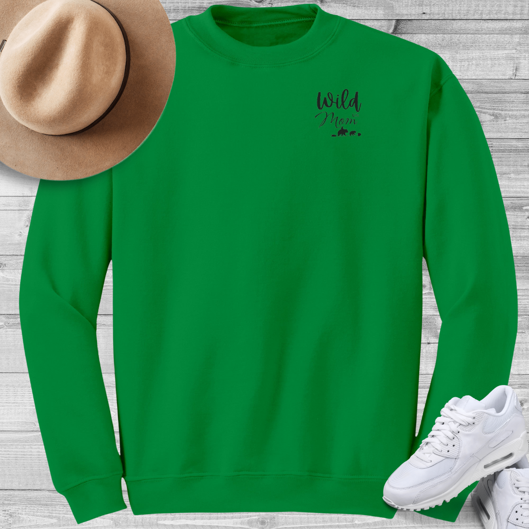 Custom Wild Mom Life Sweatshirt, Minimalist Mom Life Crewneck Sweater, Mom Shirt, Mother's Day Gift, Gift for Mom