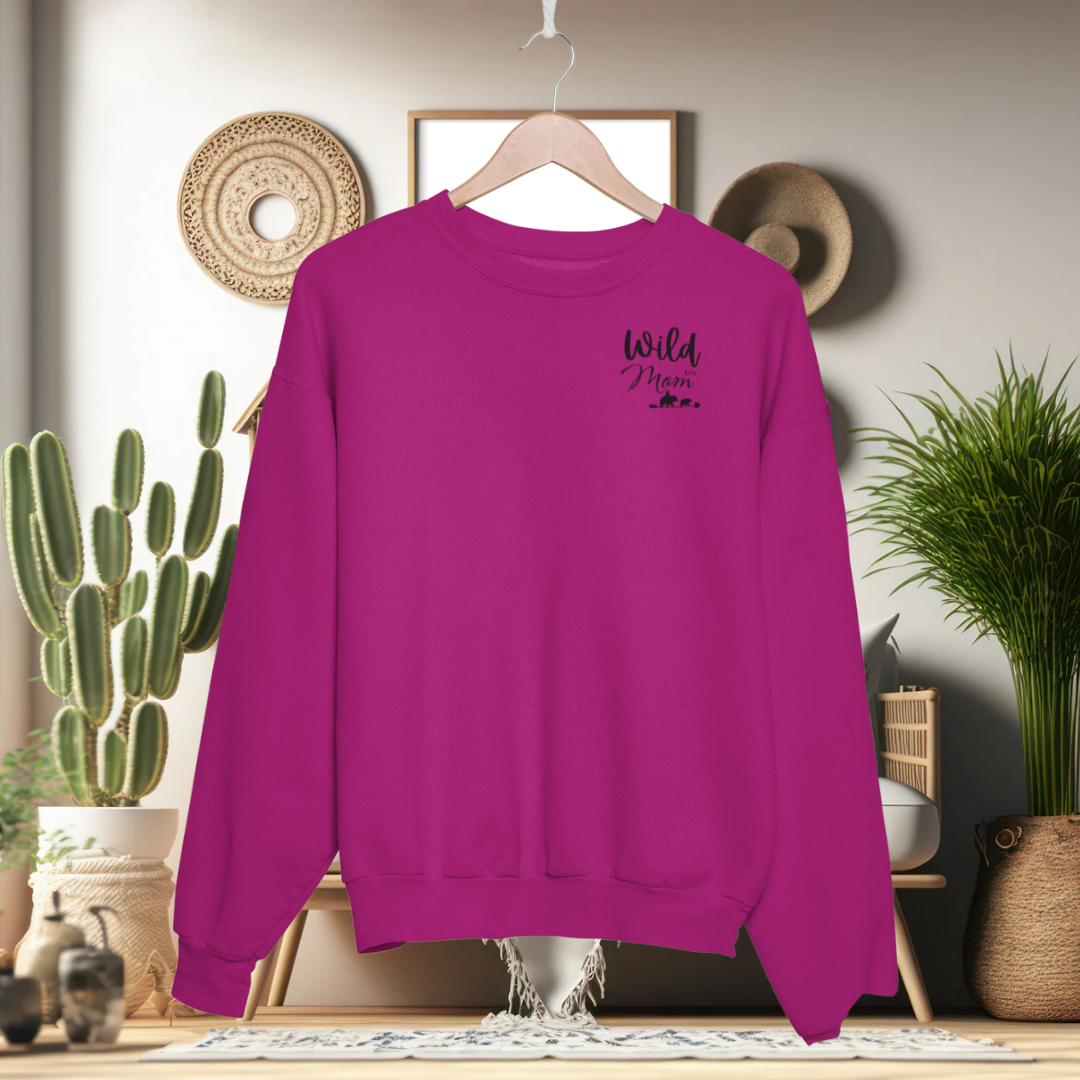 Custom Wild Mom Life Sweatshirt, Minimalist Mom Life Crewneck Sweater, Mom Shirt, Mother's Day Gift, Gift for Mom