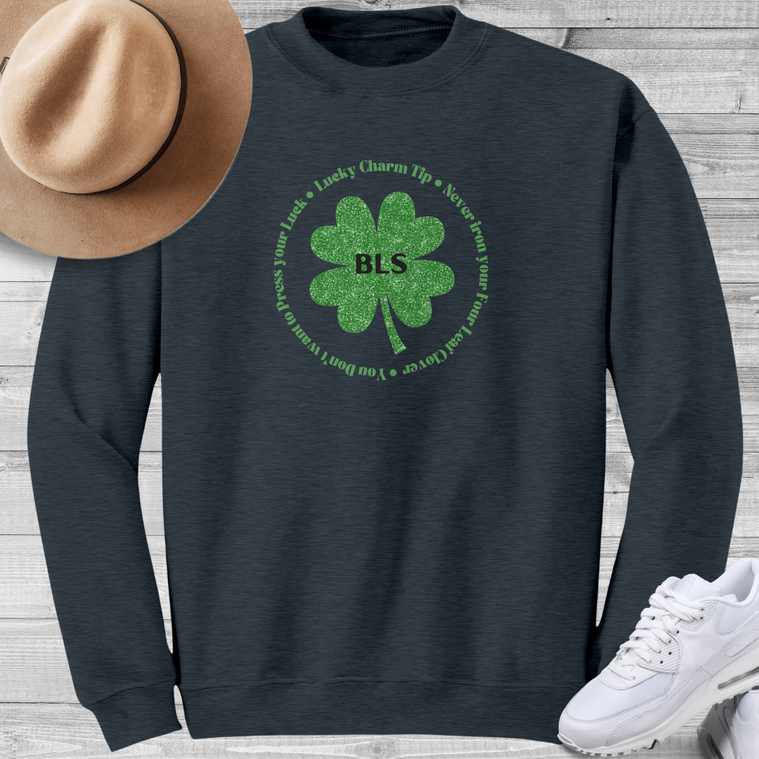 Funny Four Leaf Clover Sweatshirt, Lucky Charm Clover Sweater, St Patrick's Day Sweatshirt, Personalized Clover Shirt, St Paddy's Day Irish Sweater