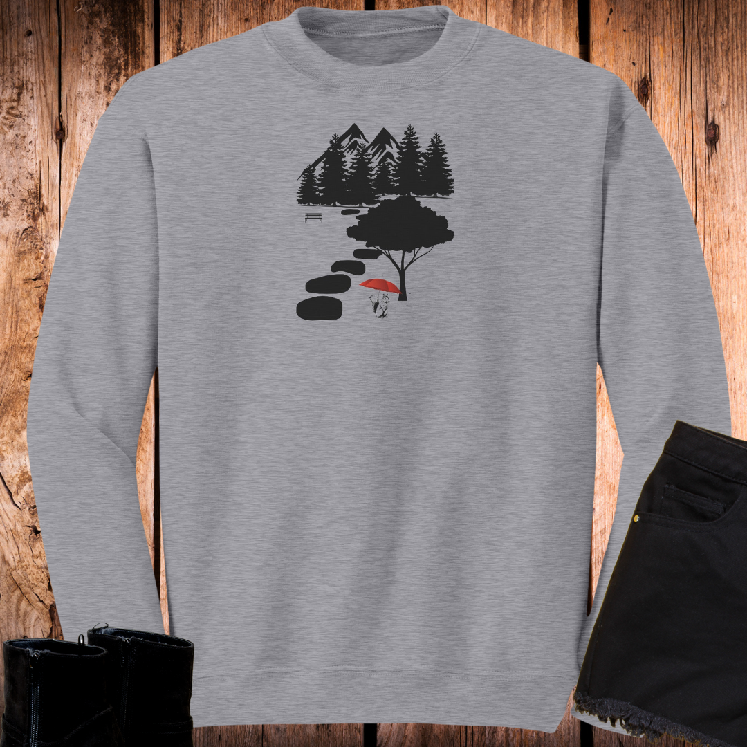 Squirrel Sweatshirt, Animal Lover Sweater, Nature Lover Gift, Women's Crewneck Sweatshirt, Outdoorsy Sweater, Gift for Campers