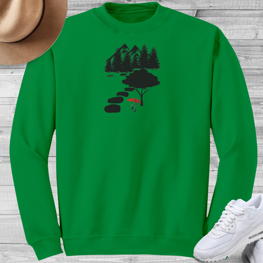 Squirrel Sweatshirt, Animal Lover Sweater, Nature Lover Gift, Women's Crewneck Sweatshirt, Outdoorsy Sweater, Gift for Campers