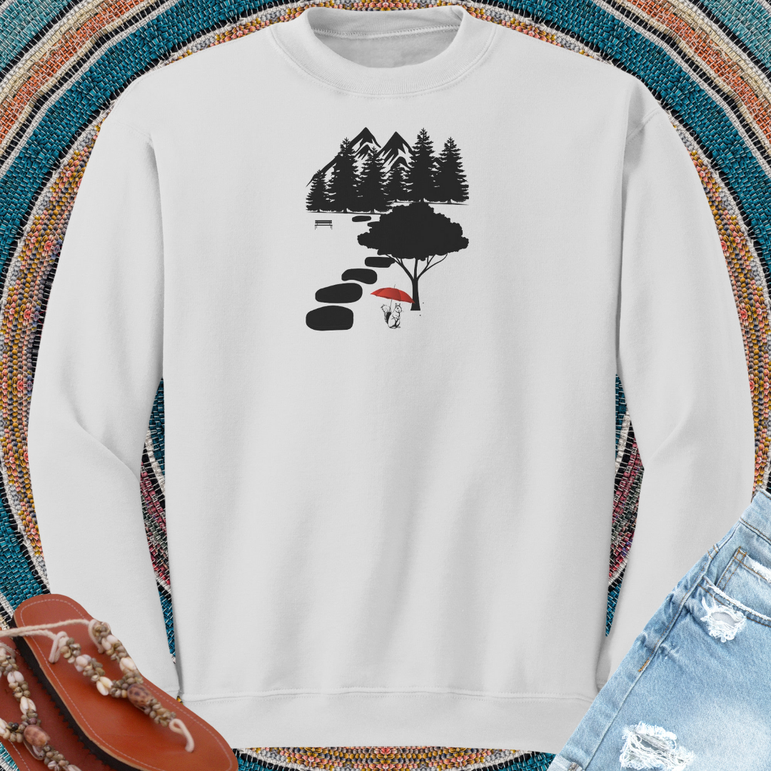Squirrel Sweatshirt, Animal Lover Sweater, Nature Lover Gift, Women's Crewneck Sweatshirt, Outdoorsy Sweater, Gift for Campers