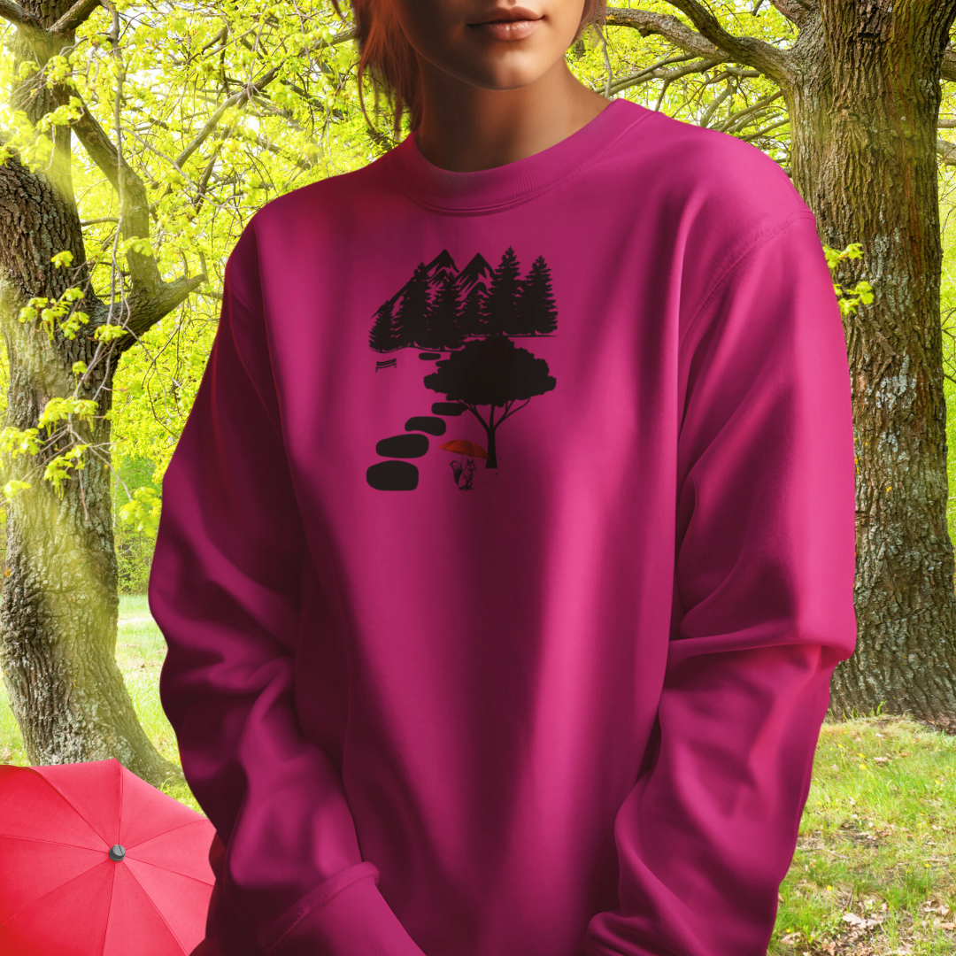 Squirrel Sweatshirt, Animal Lover Sweater, Nature Lover Gift, Women's Crewneck Sweatshirt, Outdoorsy Sweater, Gift for Campers