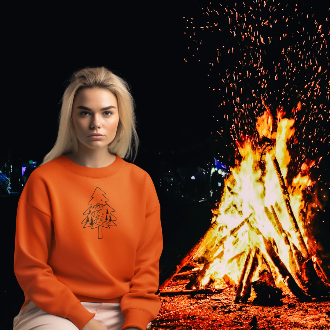 Camping Sweatshirt, Pine Tree Camp Sweater, Hiking Sweatshirt, Outdoorsy Sweater, Nature Lover Gift, Adventure Sweatshirt, Christmas Sweater