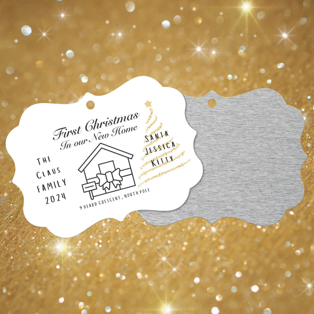 Personalized Christmas Tree Ornament, New Home Christmas Ornament, Housewarming Gift, New House Gift