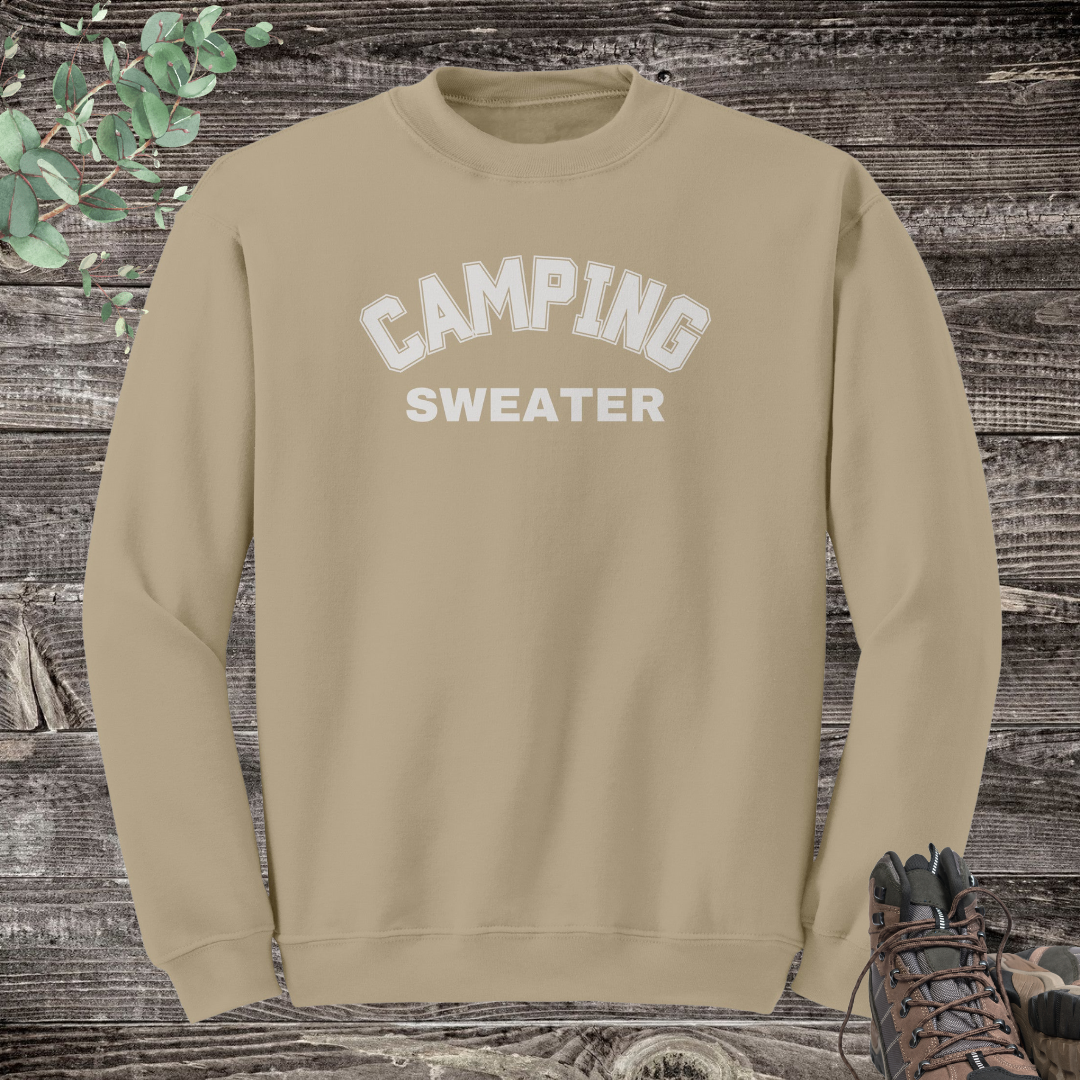 Camping Sweater, Cozy Fall Sweatshirt, Outdoor Camp Sweatshirt, Family Camping Sweaters, Hiking Unisex Crewneck, Camp Life Apparel