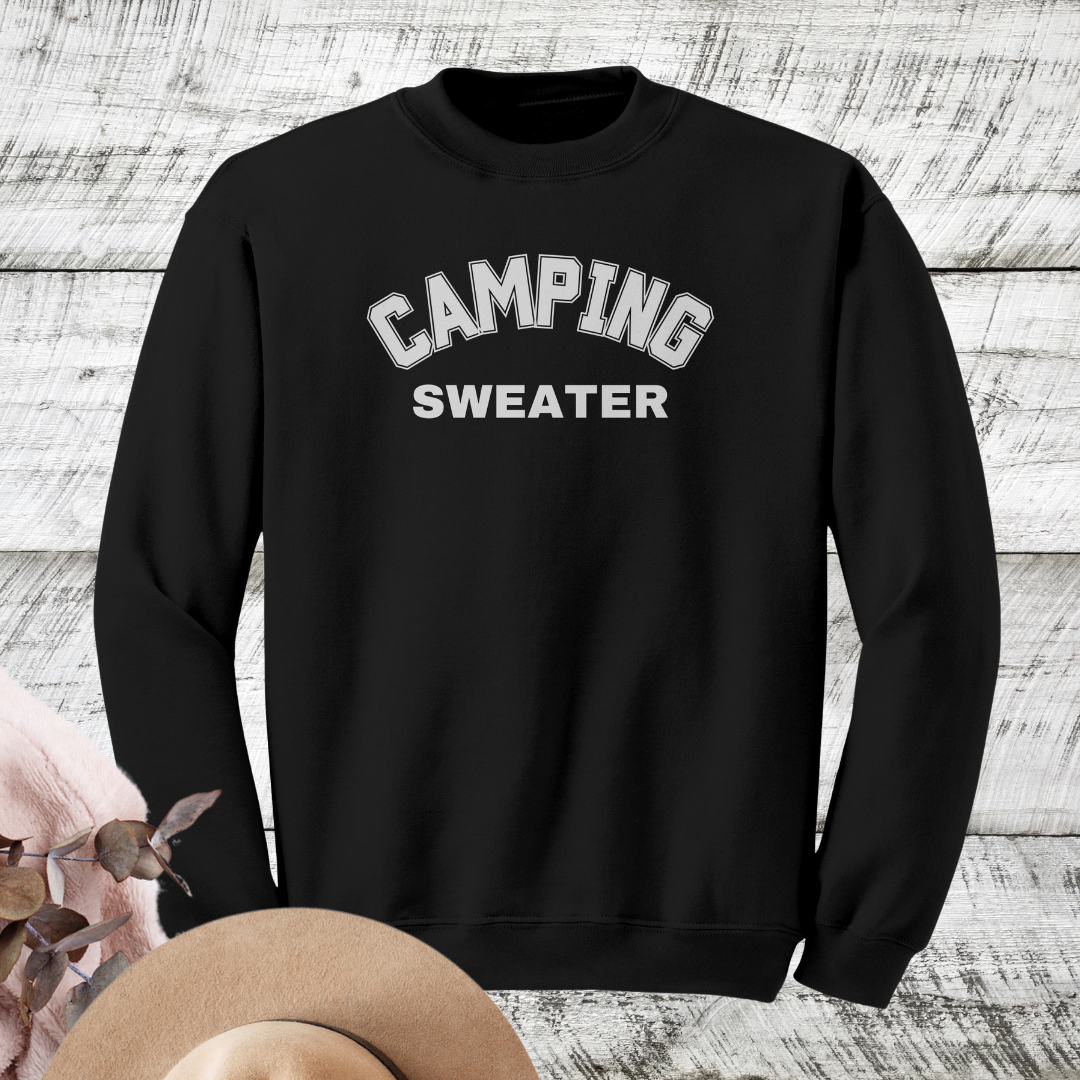 Camping Sweater, Cozy Fall Sweatshirt, Outdoor Camp Sweatshirt, Family Camping Sweaters, Hiking Unisex Crewneck, Camp Life Apparel