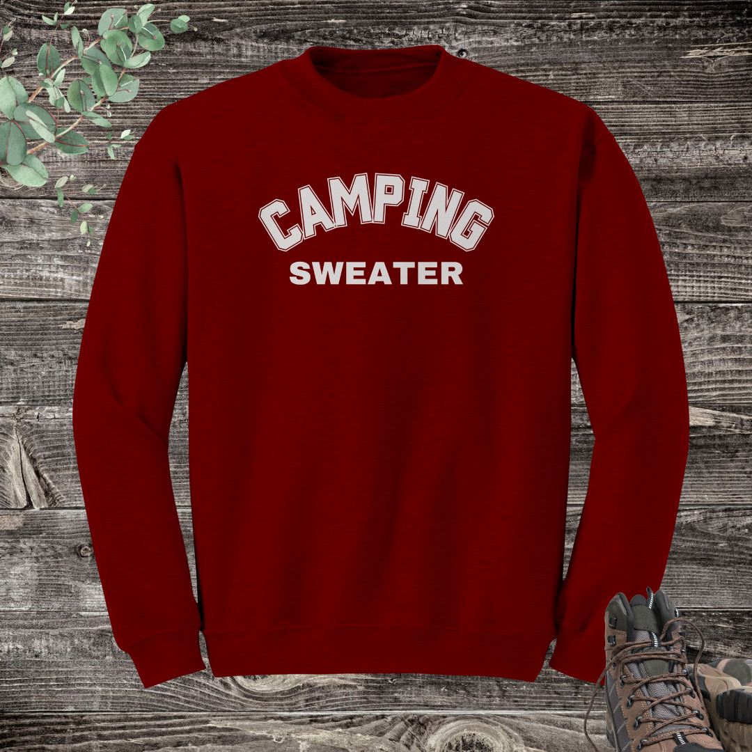 Camping Sweater, Cozy Fall Sweatshirt, Outdoor Camp Sweatshirt, Family Camping Sweaters, Hiking Unisex Crewneck, Camp Life Apparel