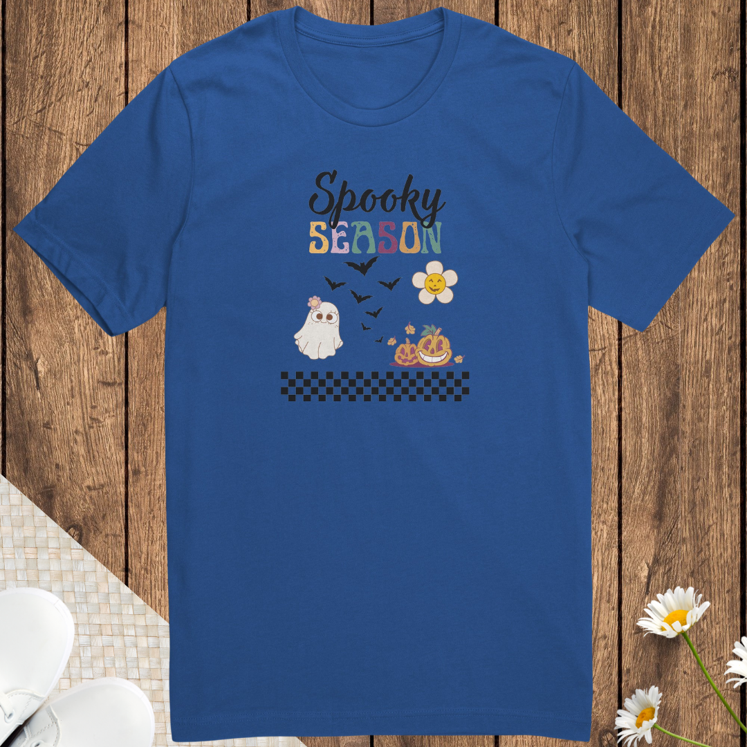 Retro Spooky Season Halloween Shirt, Cute Halloween Trick or Treating Unisex Tshirt, Scary Pumpkin Jack O Lantern Shirt, Vintage Halloween Tee