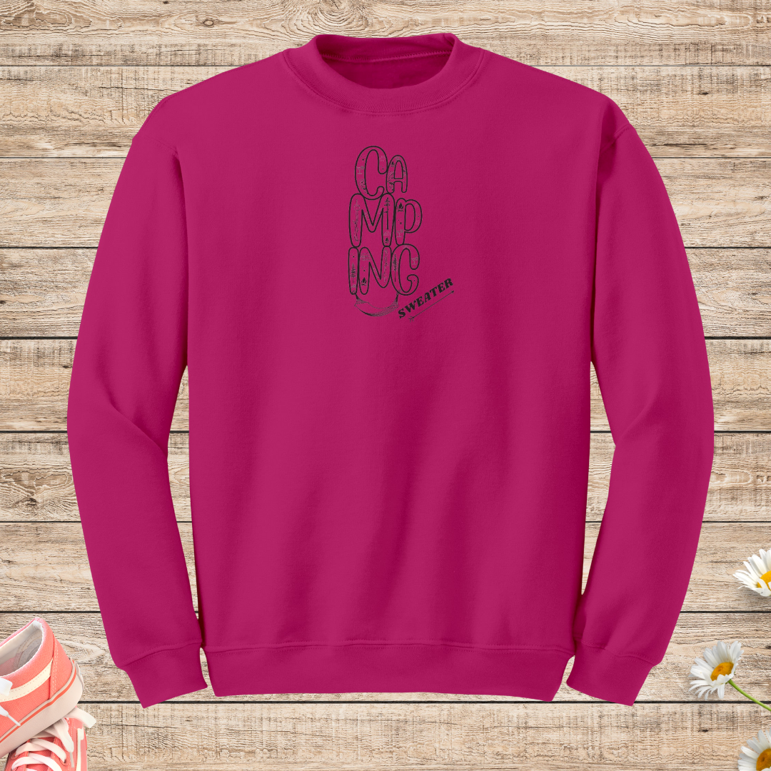 Camping Sweatshirt, Cozy Fall Sweater, Outdoor Sweatshirt, Hiking Sweater, Caravan Sweatshirt, RV Sweater, Van Sweatshirt, Hummock Camping Shirt, Car Camping Sweatshirt, Unisex Crewneck Camping Life Apparel