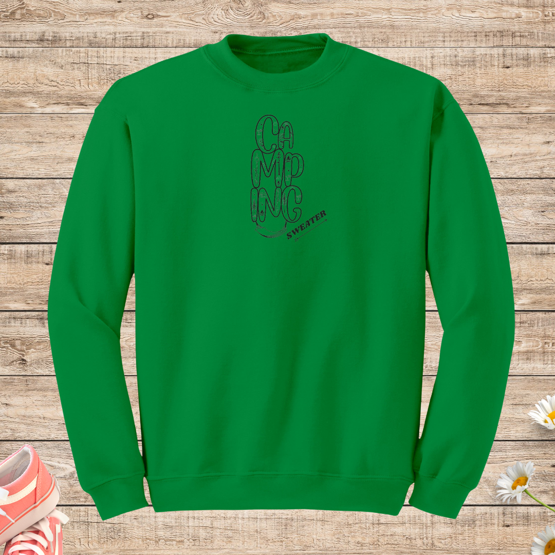 Camping Sweatshirt, Cozy Fall Sweater, Outdoor Sweatshirt, Hiking Sweater, Caravan Sweatshirt, RV Sweater, Van Sweatshirt, Hummock Camping Shirt, Car Camping Sweatshirt, Unisex Crewneck Camping Life Apparel