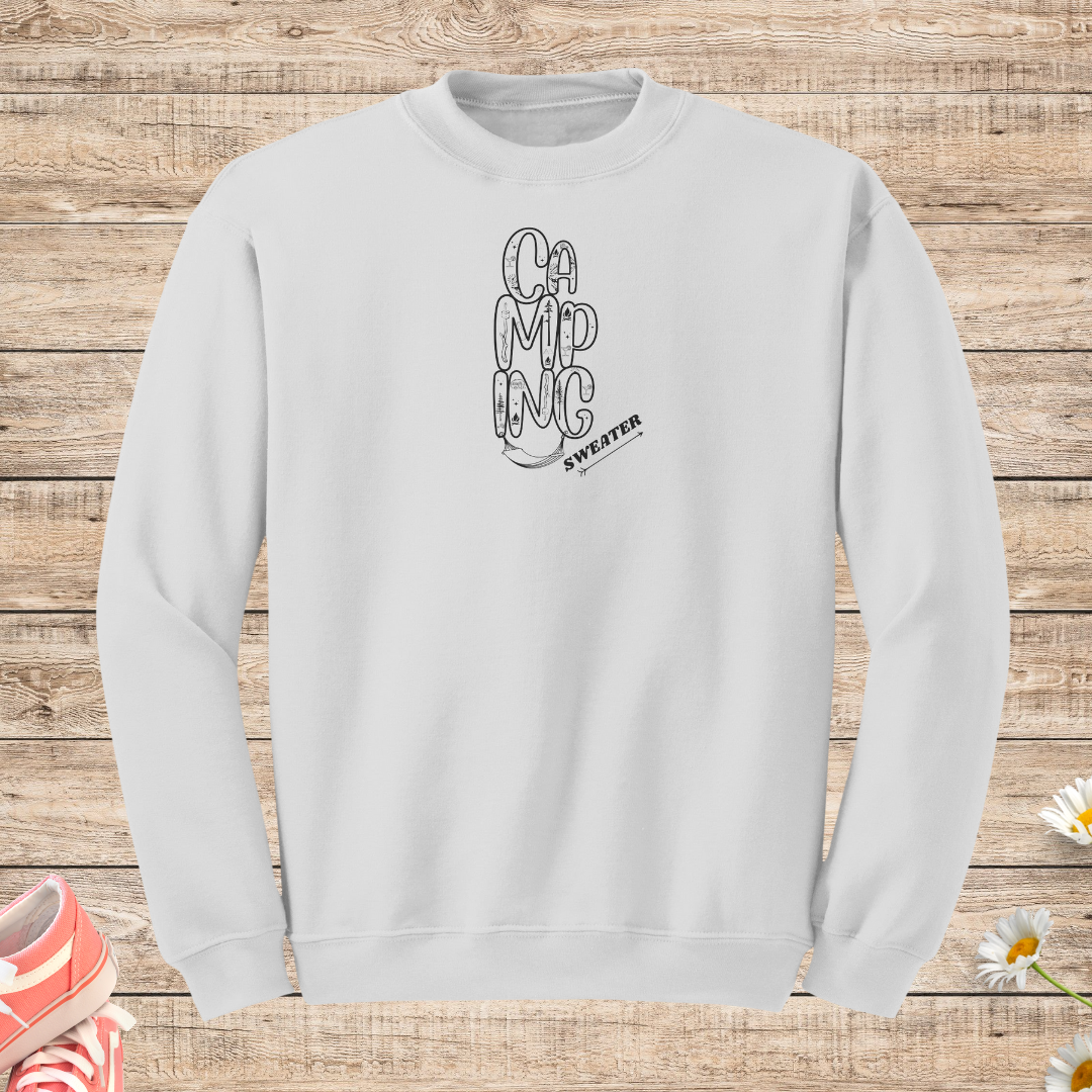 Camping Sweatshirt, Cozy Fall Sweater, Outdoor Sweatshirt, Hiking Sweater, Caravan Sweatshirt, RV Sweater, Van Sweatshirt, Hummock Camping Shirt, Car Camping Sweatshirt, Unisex Crewneck Camping Life Apparel