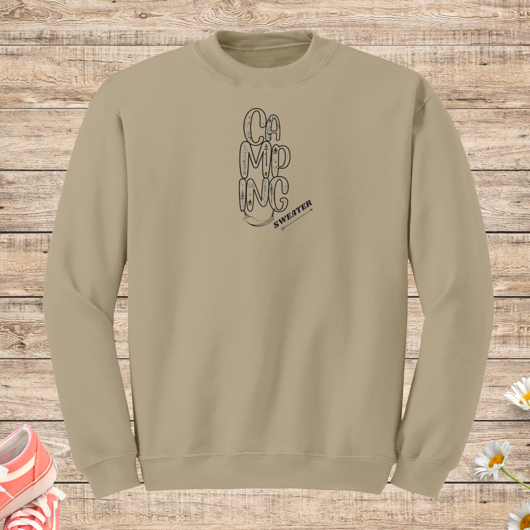 Camping Sweatshirt, Cozy Fall Sweater, Outdoor Sweatshirt, Hiking Sweater, Caravan Sweatshirt, RV Sweater, Van Sweatshirt, Hummock Camping Shirt, Car Camping Sweatshirt, Unisex Crewneck Camping Life Apparel
