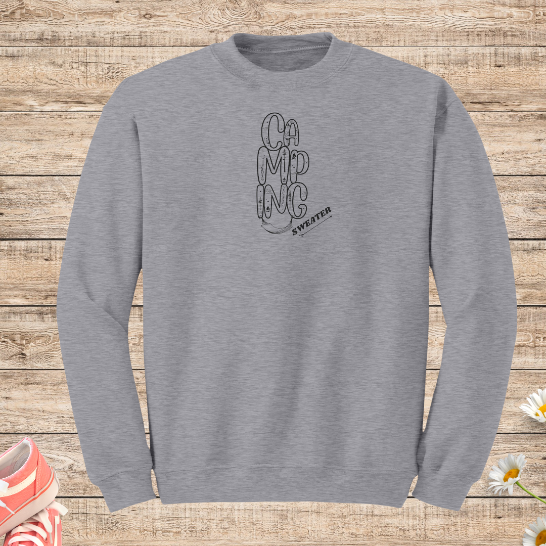 Camping Sweatshirt, Cozy Fall Sweater, Outdoor Sweatshirt, Hiking Sweater, Caravan Sweatshirt, RV Sweater, Van Sweatshirt, Hummock Camping Shirt, Car Camping Sweatshirt, Unisex Crewneck Camping Life Apparel