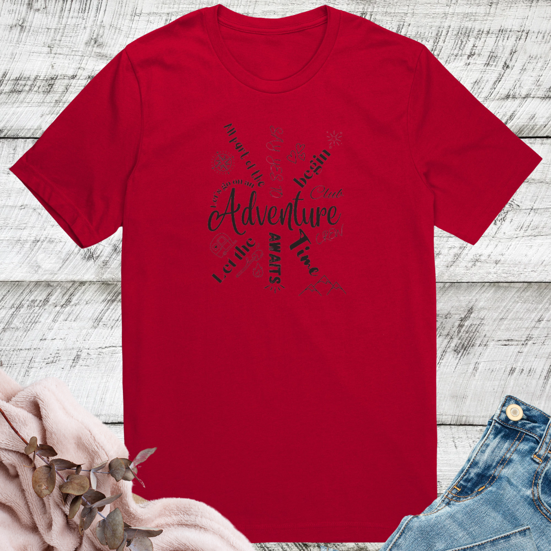Adventure Lover Shirt, Travel Tshirt, Road Trip Tee, Cute Camping Shirt, RV Shirt, S'mores Camp Shirt, Adventure Awaits Tshirt