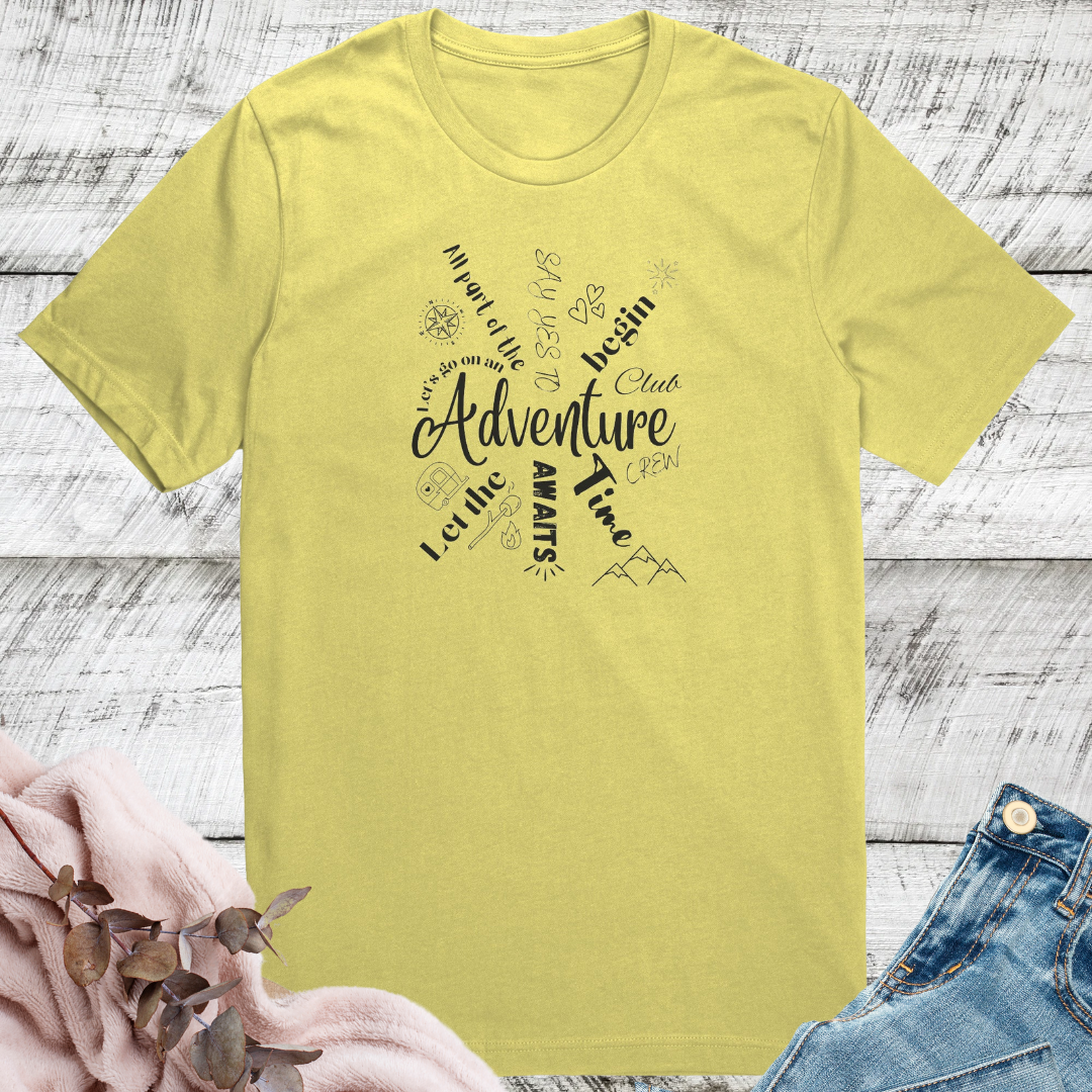 Adventure Lover Shirt, Travel Tshirt, Road Trip Tee, Cute Camping Shirt, RV Shirt, S'mores Camp Shirt, Adventure Awaits Tshirt