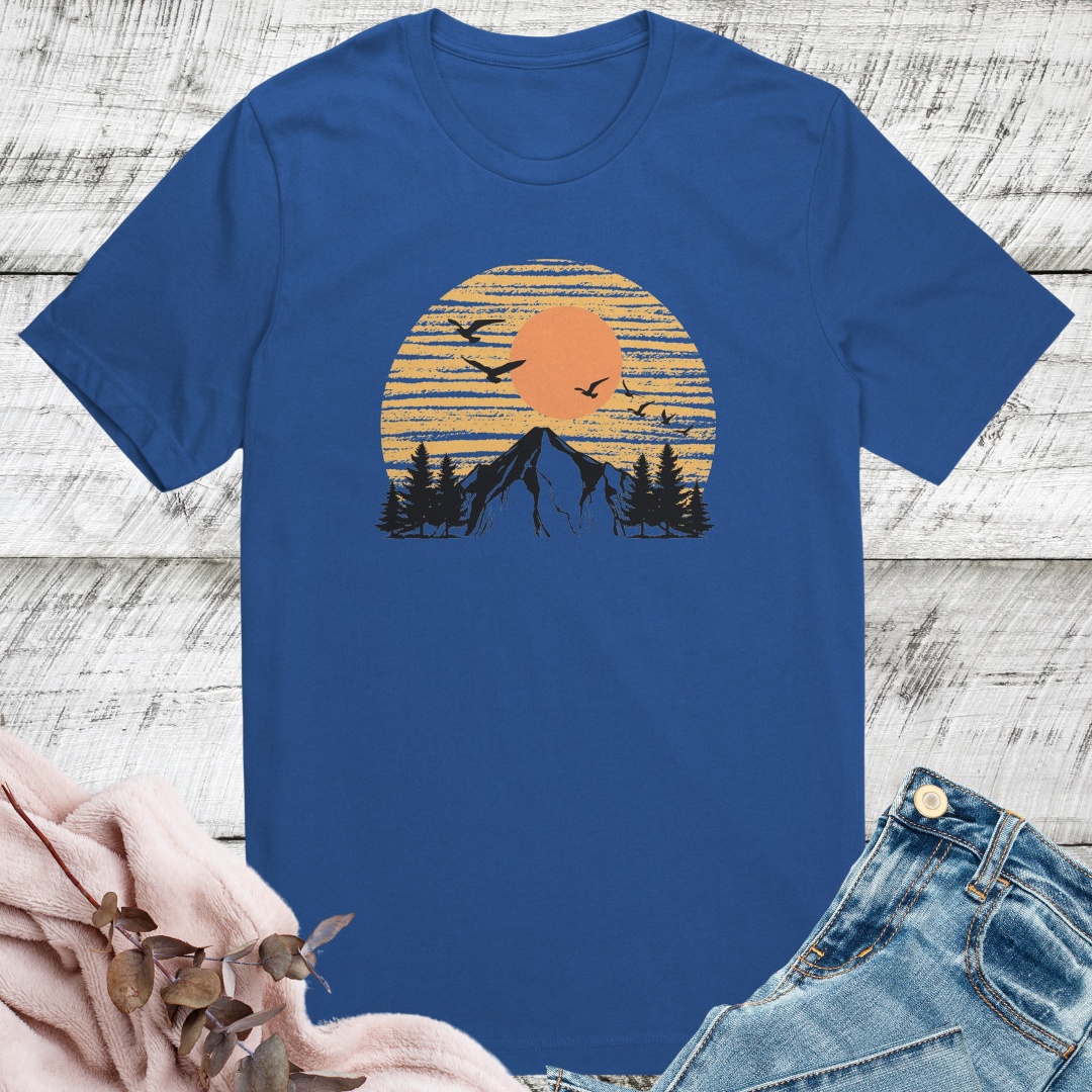 Camping Tshirt, Mountains Shirt, Pine Tree Shirt, Hiking Tshirt, Outdoorsy Shirt, Nature Lover Shirt