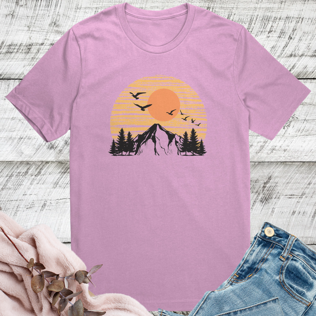 Camping Tshirt, Mountains Shirt, Pine Tree Shirt, Hiking Tshirt, Outdoorsy Shirt, Nature Lover Shirt