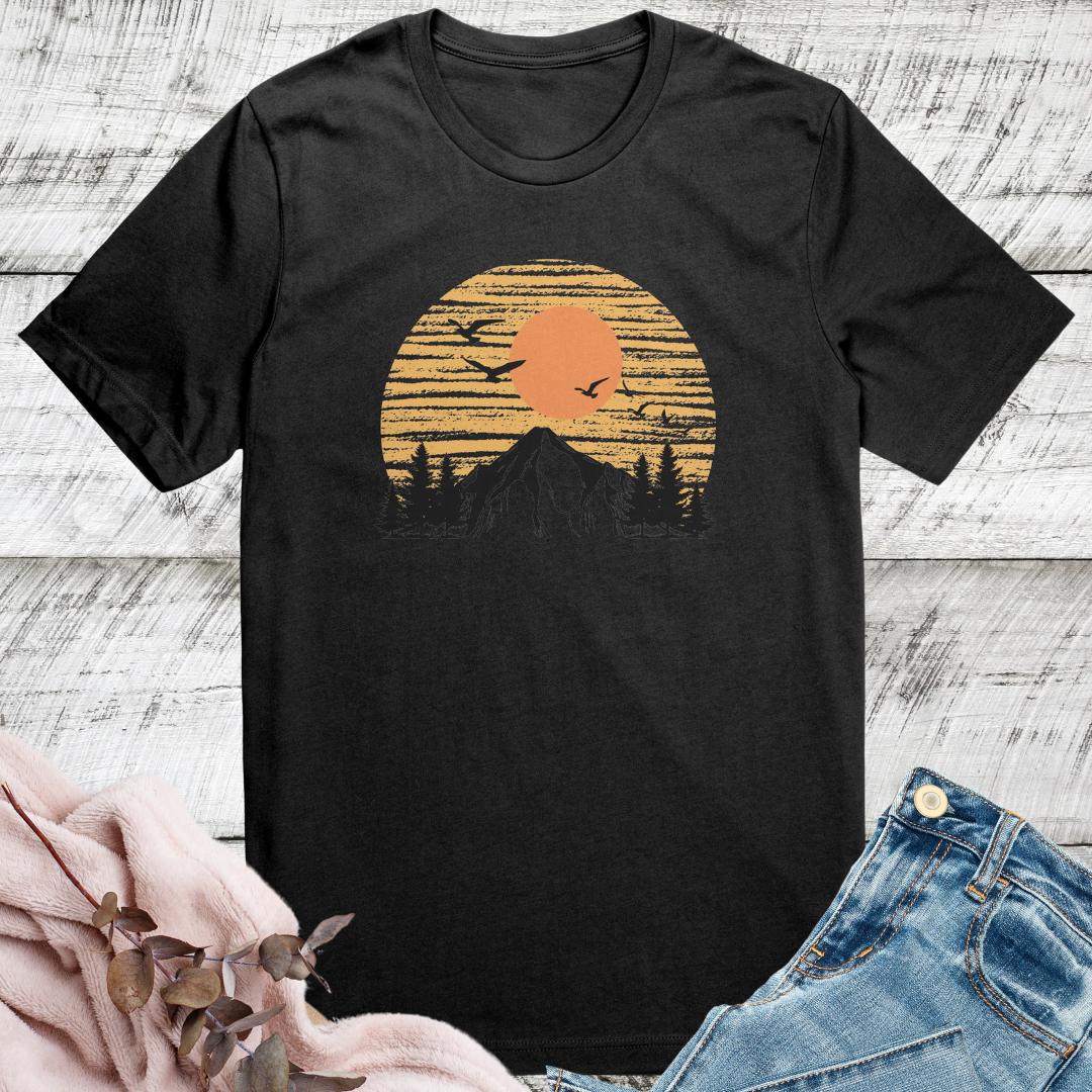 Camping Tshirt, Mountains Shirt, Pine Tree Shirt, Hiking Tshirt, Outdoorsy Shirt, Nature Lover Shirt
