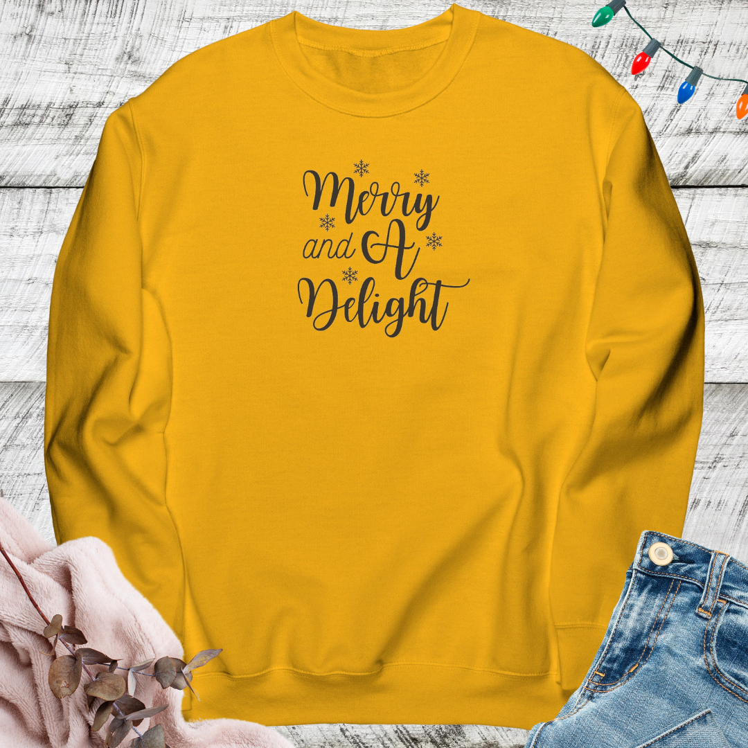Merry Sweatshirt, Cozy Delight Sweater, Funny Comfy Xmas Sweatshirt, Gift for Christmas Lover