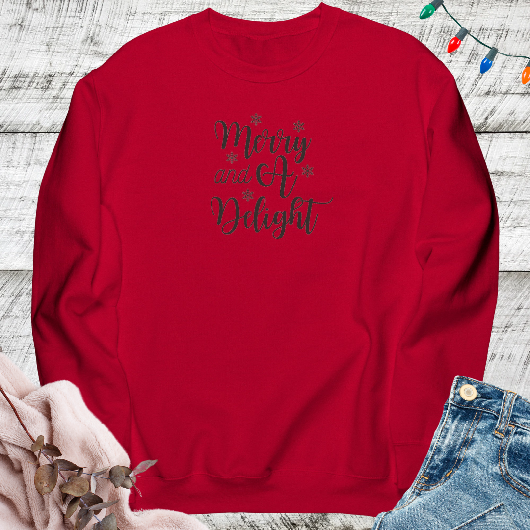 Merry Sweatshirt, Cozy Delight Sweater, Funny Comfy Xmas Sweatshirt, Gift for Christmas Lover
