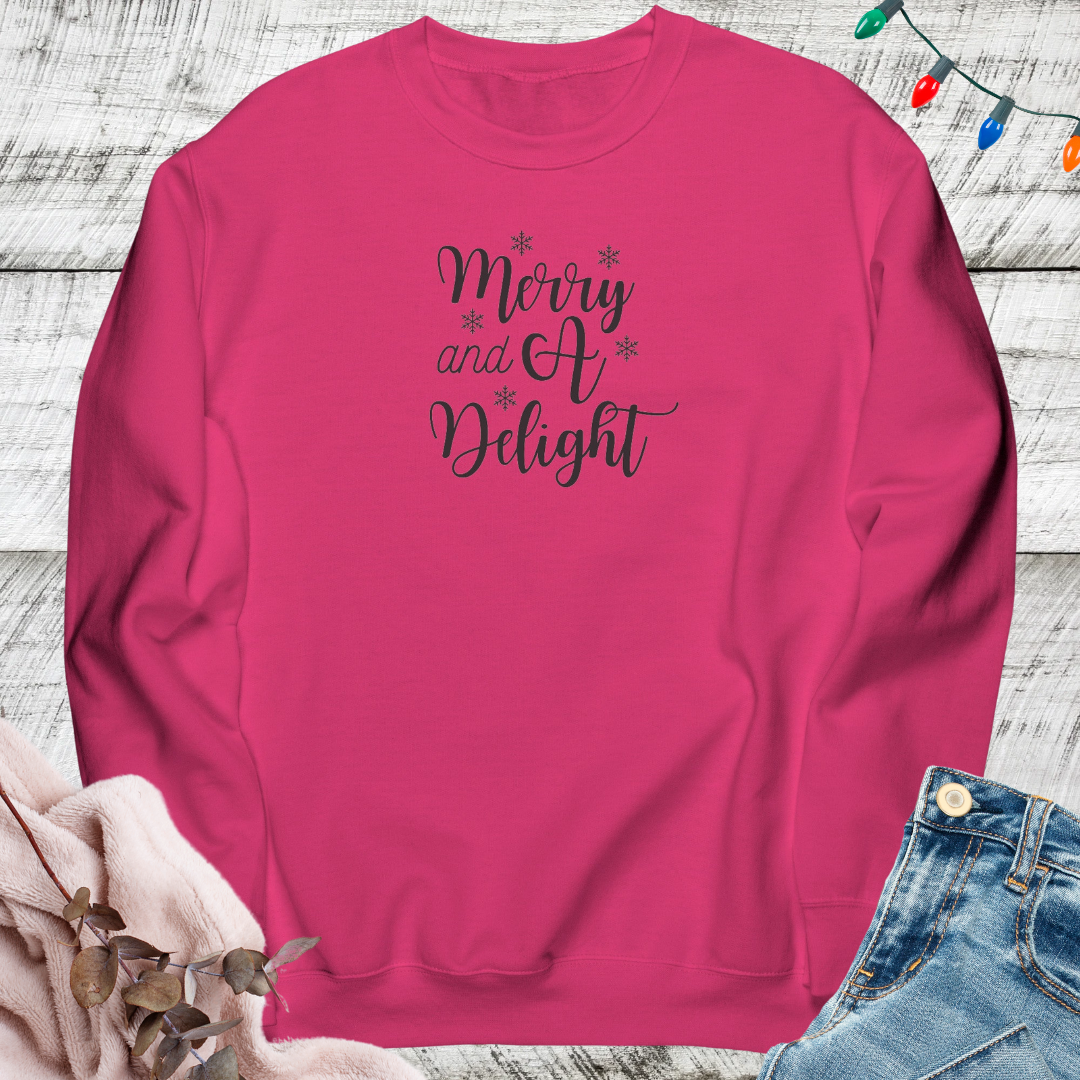 Merry Sweatshirt, Cozy Delight Sweater, Funny Comfy Xmas Sweatshirt, Gift for Christmas Lover