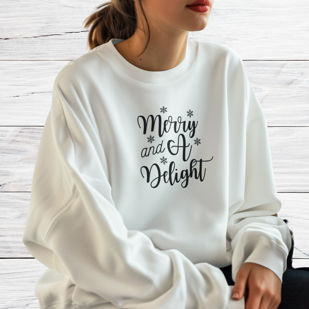 Merry Sweatshirt, Cozy Delight Sweater, Funny Comfy Xmas Sweatshirt, Gift for Christmas Lover