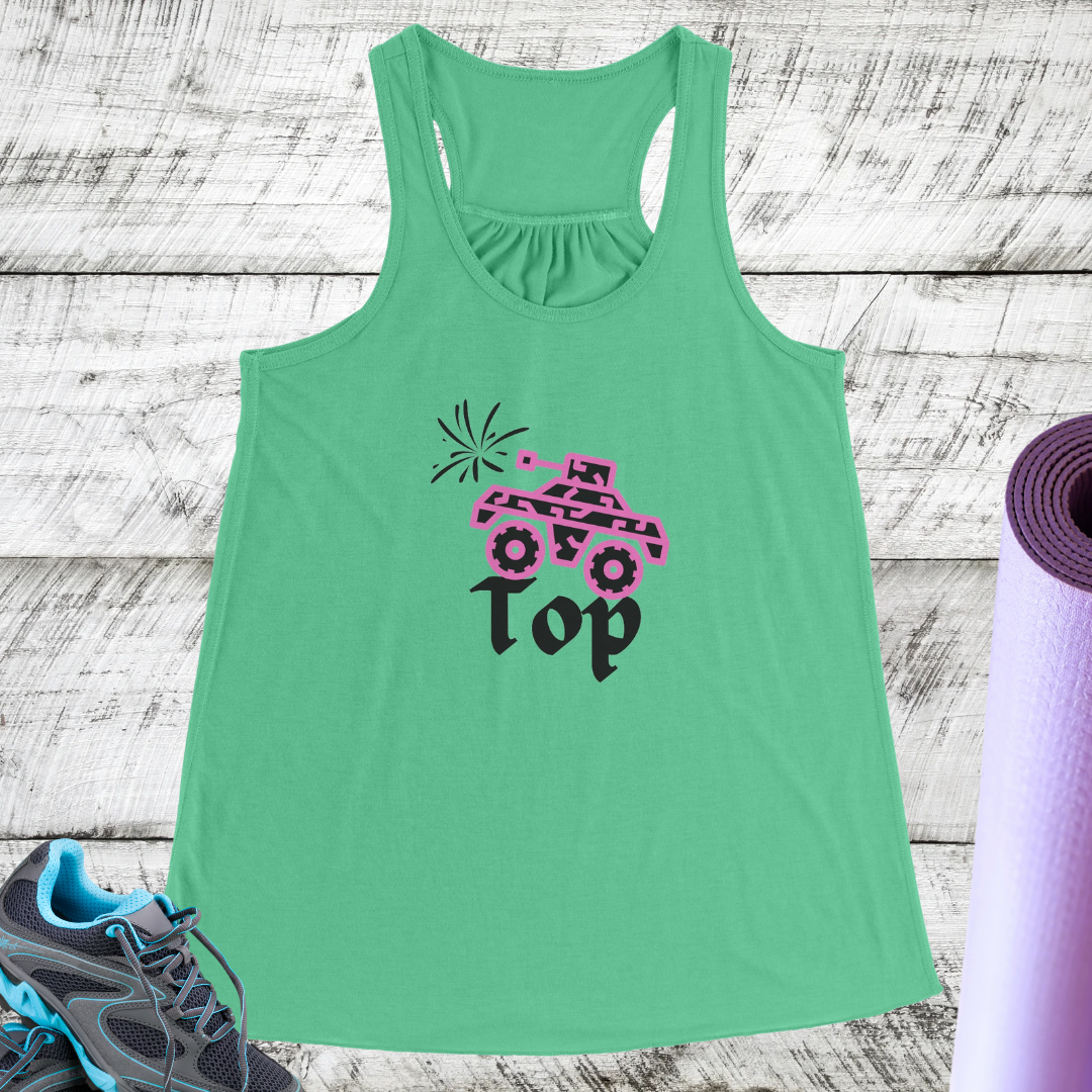Women's Workout Tank Top, Comfy Yoga Top, Cute Flowy Tank Top, Women's Fitness Exercise Tank Top, Summer Beach Top, Funny Hiking Tank Top