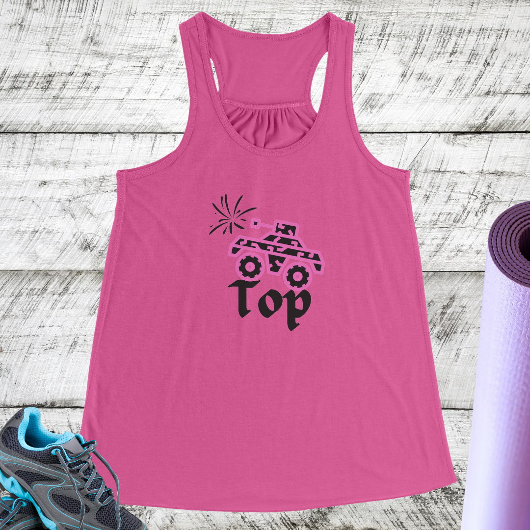 Women's Workout Tank Top, Comfy Yoga Top, Cute Flowy Tank Top, Women's Fitness Exercise Tank Top, Summer Beach Top, Funny Hiking Tank Top