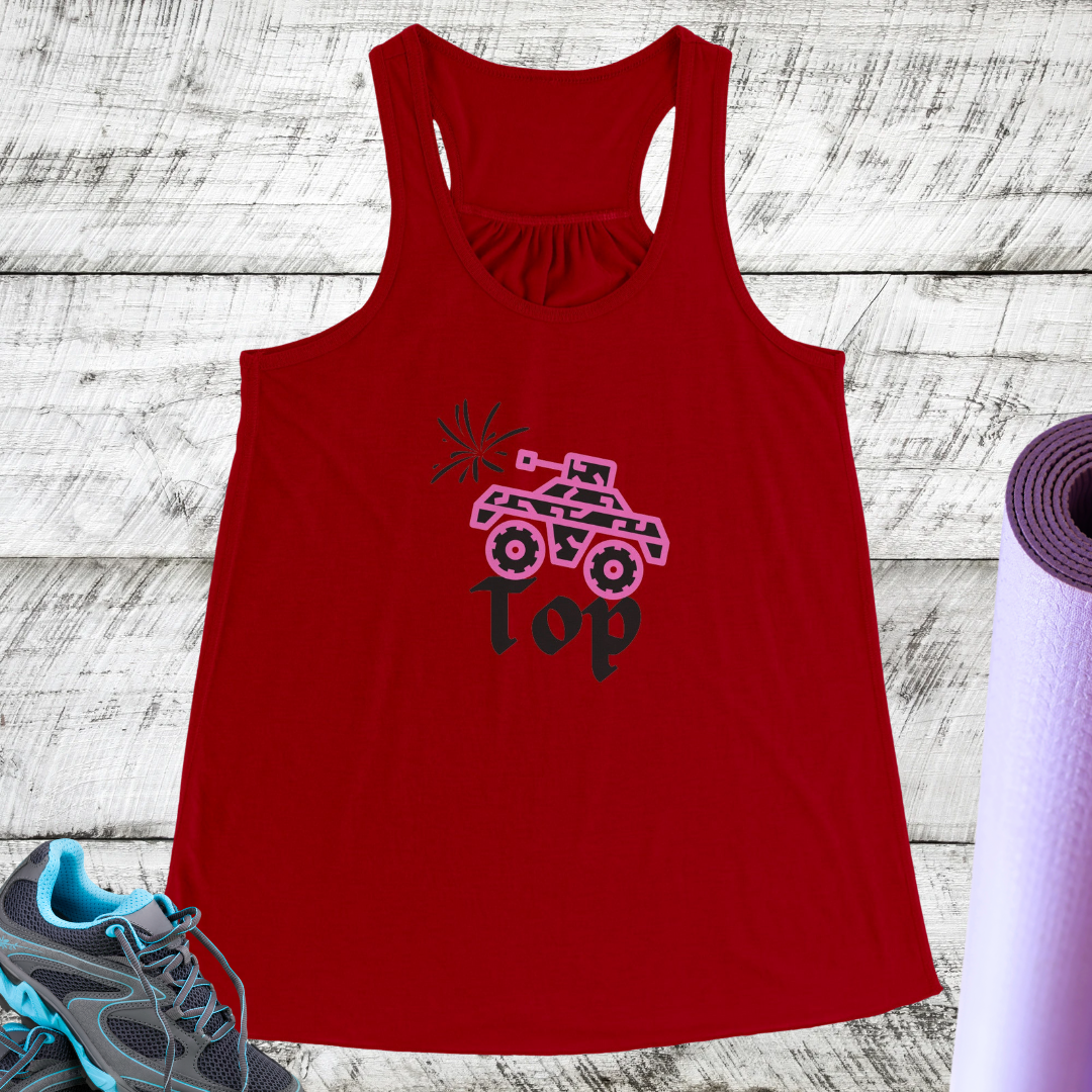 Women's Workout Tank Top, Comfy Yoga Top, Cute Flowy Tank Top, Women's Fitness Exercise Tank Top, Summer Beach Top, Funny Hiking Tank Top